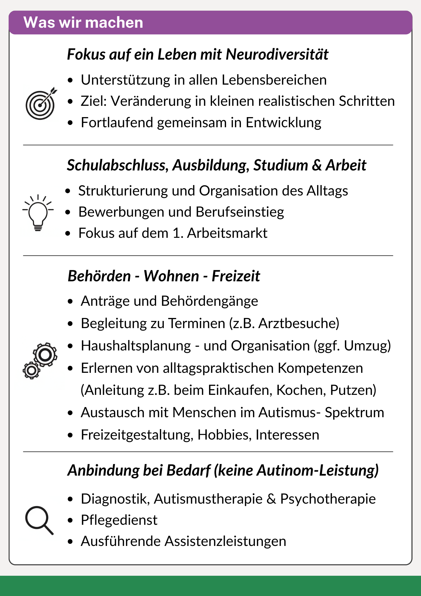 Was wir machen